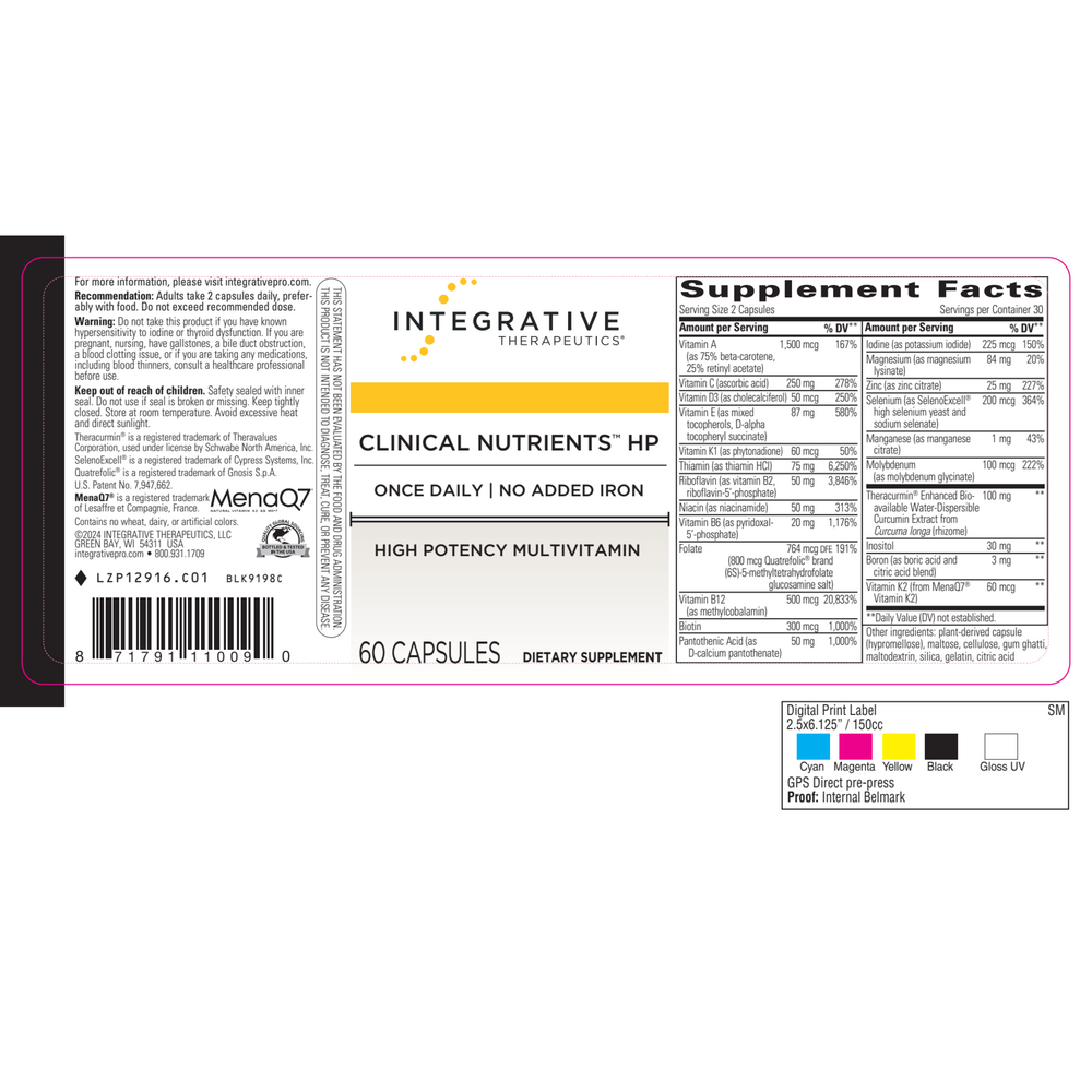 Clinical Nutrients HP